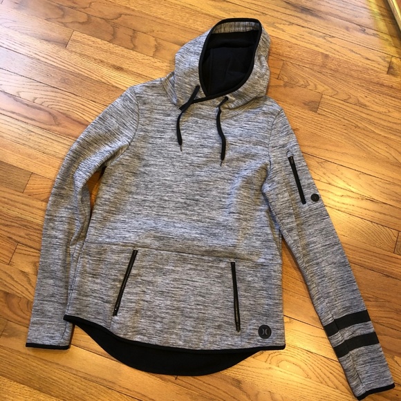 Hurley Tops - Hurley Phantom Hoodie Size Large Gray Hurley Tops - Hurley Phantom Hoodie Size Large Gray